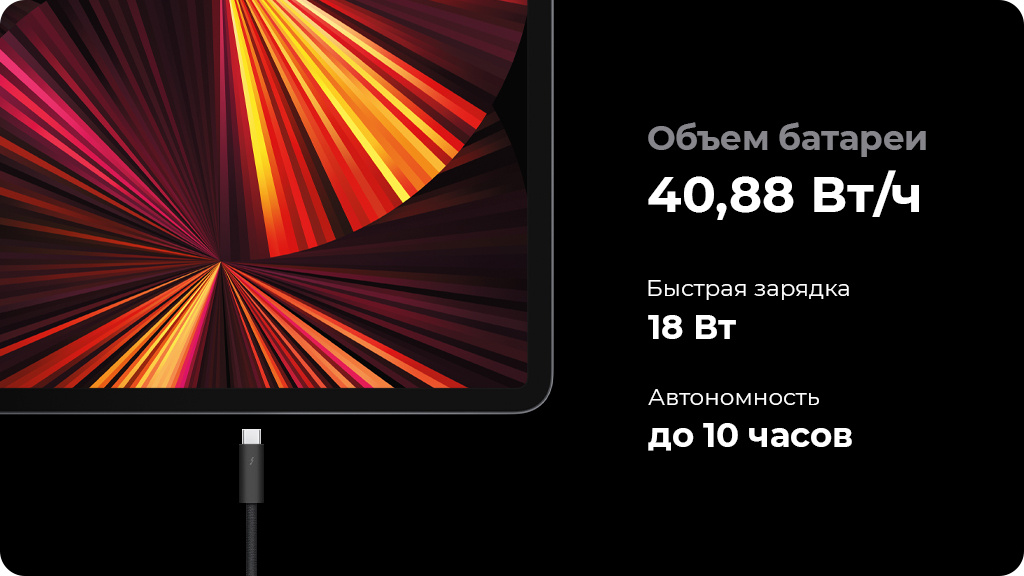 Apple iPad Pro 12.9 (2021) 256Gb Wi-Fi Серый космос